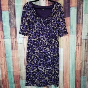 Covington Circle Print Dress 3/4 Sleeve